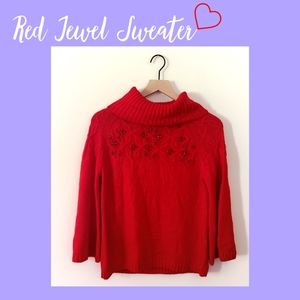 Red Jewel Sweater